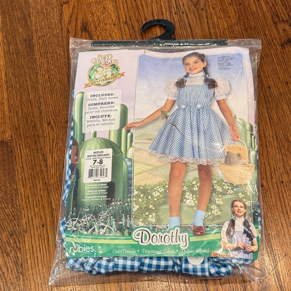 Rubie's Wizard Of Oz Dorothy Deluxe Costume for Kids - size medium (7-8) - Picture 2 of 4
